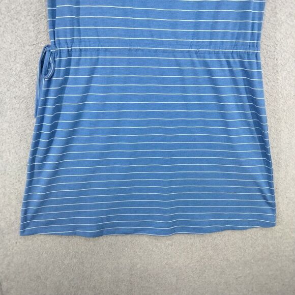 Kuhl Tank Dress Womens Size L Blue White Striped Tie Waist Scoop Neck - Picture 10 of 11